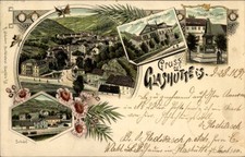 Litho Glashütte in Sachsen, Bahnhof, Deutsche Uhrmacherschule,... - 11530753