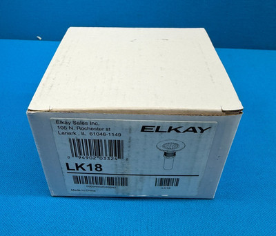 Elkay LK18 Nickel Plated Brass Body Drain Strainer and Tailpiece Assembly