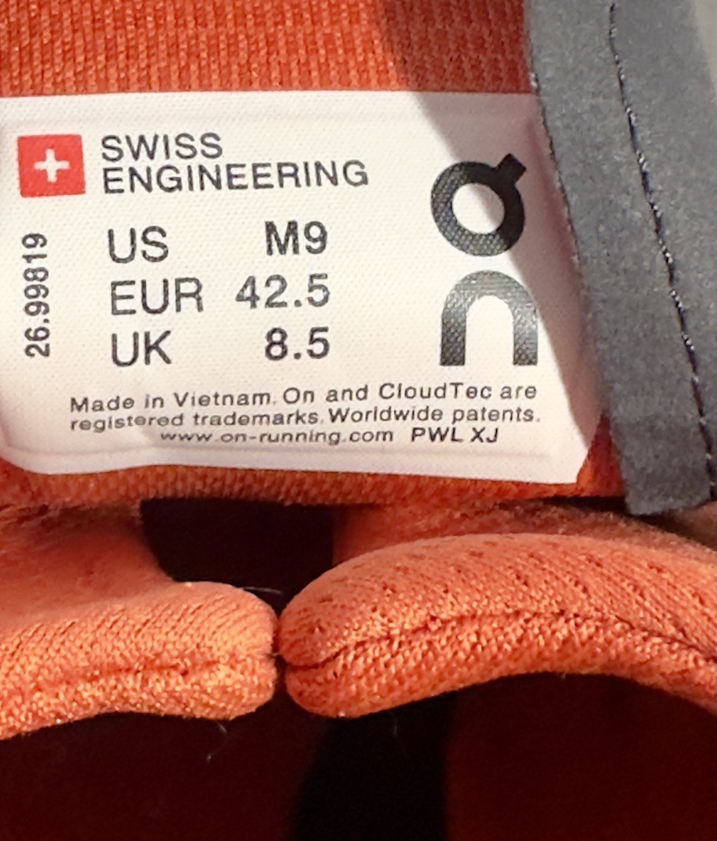 On Cloudnova Silver Orange Cloudtec Athletic Shoe… - image 4