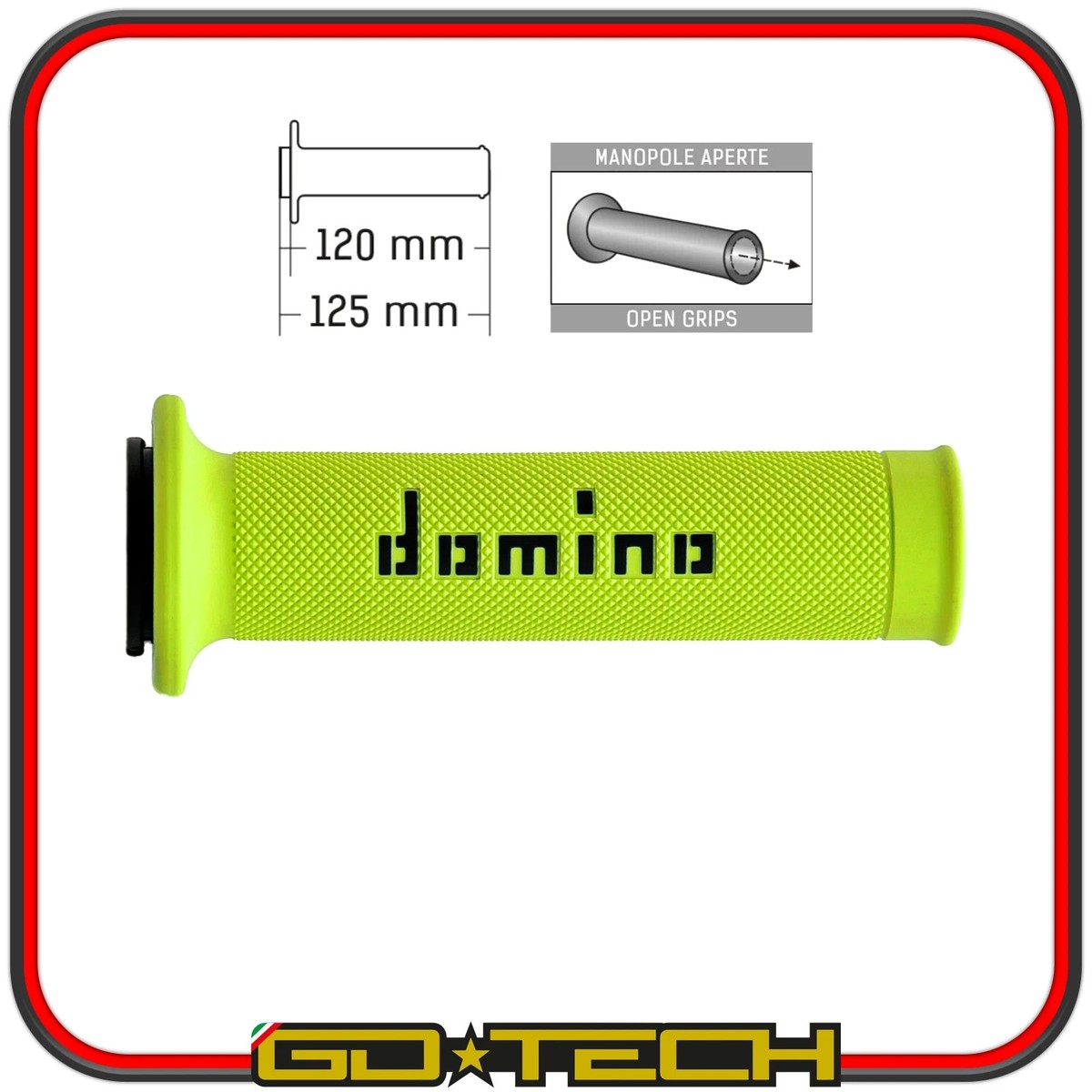 DOMINO Coppia MANOPOLE BLU/Giallo Paire De Poignées