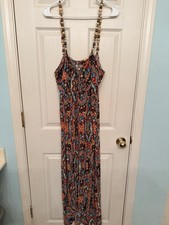 Just Love Bohemian Maxi Dress With Beaded Straps Size 1X