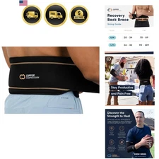 Lumbar Support Brace Copper Infused Posture Pain Relief Back Belt