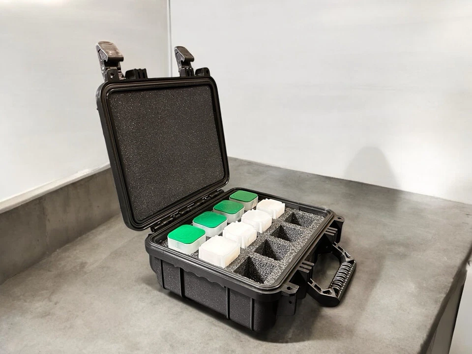 Estuche de almacenamiento de monedas apilador bóveda se adapta a tubos acuñados en Estados Unidos y tubos de lingotes genéricos SV Foto 3 de 4