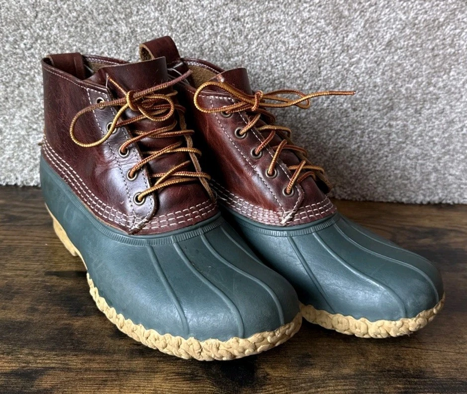 L.L. Bean Leather Upper Green Boots for Men for Sale | Shop  display picture 2