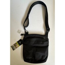 NWT Travelon Anti-Theft Security Crossbody Bag RFID Blocking Black LED