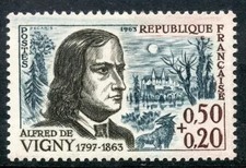 FRANCE - Alfred de VIGNY  - YT1375 - 1963