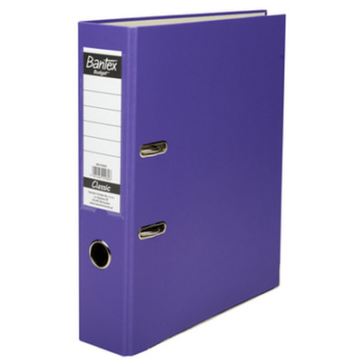 5901466229606 Segregator Bantex Budget Classic 7,5 cm Fioletowy BANTEX