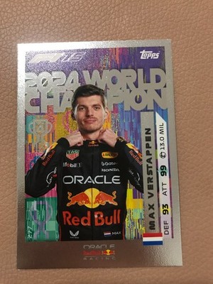 Max Verstappen Topps F1 Turbo Attax 2025 World Champion 2024