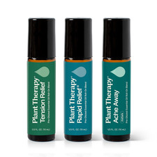 Pain Support Essential Oil Roll on Blend Set 10 Ml 1/3 Oz Each of Ache Away, R