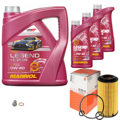 MAHLE Ölfilter 7 L MANNOL Legend+Ester 0W-40 für Mercedes-Benz C-Klasse T-Model
