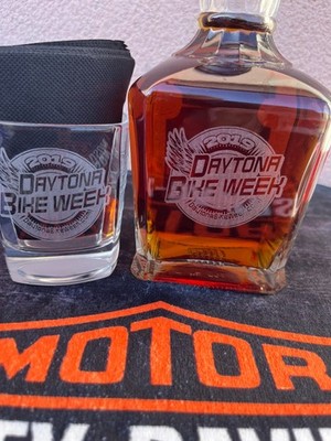 JACK DANIELS -SINGLE BARREL-DAYTONA BIKE WEEK 2019 + 1 GLAS + 1 ORDI MATTE 