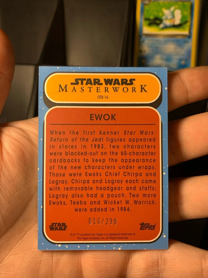 Star Wars Master Work Ewok Topps 016/299 - Image 2 of 4