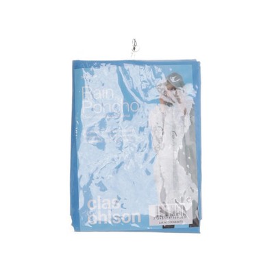 Regenponcho, Größe: S/M, Weiß/Rot/Blau, Sonstiges, Damen #mhN