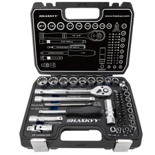TORX Steckschl&uuml;ssel Set 6- 12- Kant  (1/4&3/8) 52-tlg Nuss Bits 4-21mm