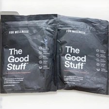 2 PACK FOR WELLNESS The Good Stuff Performance Coffee Booster 6.56oz EACH