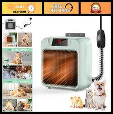 Outdoor Indoor Dog House Heater 600W/300W Safe Efficient Heating Pet Coop Wall-M