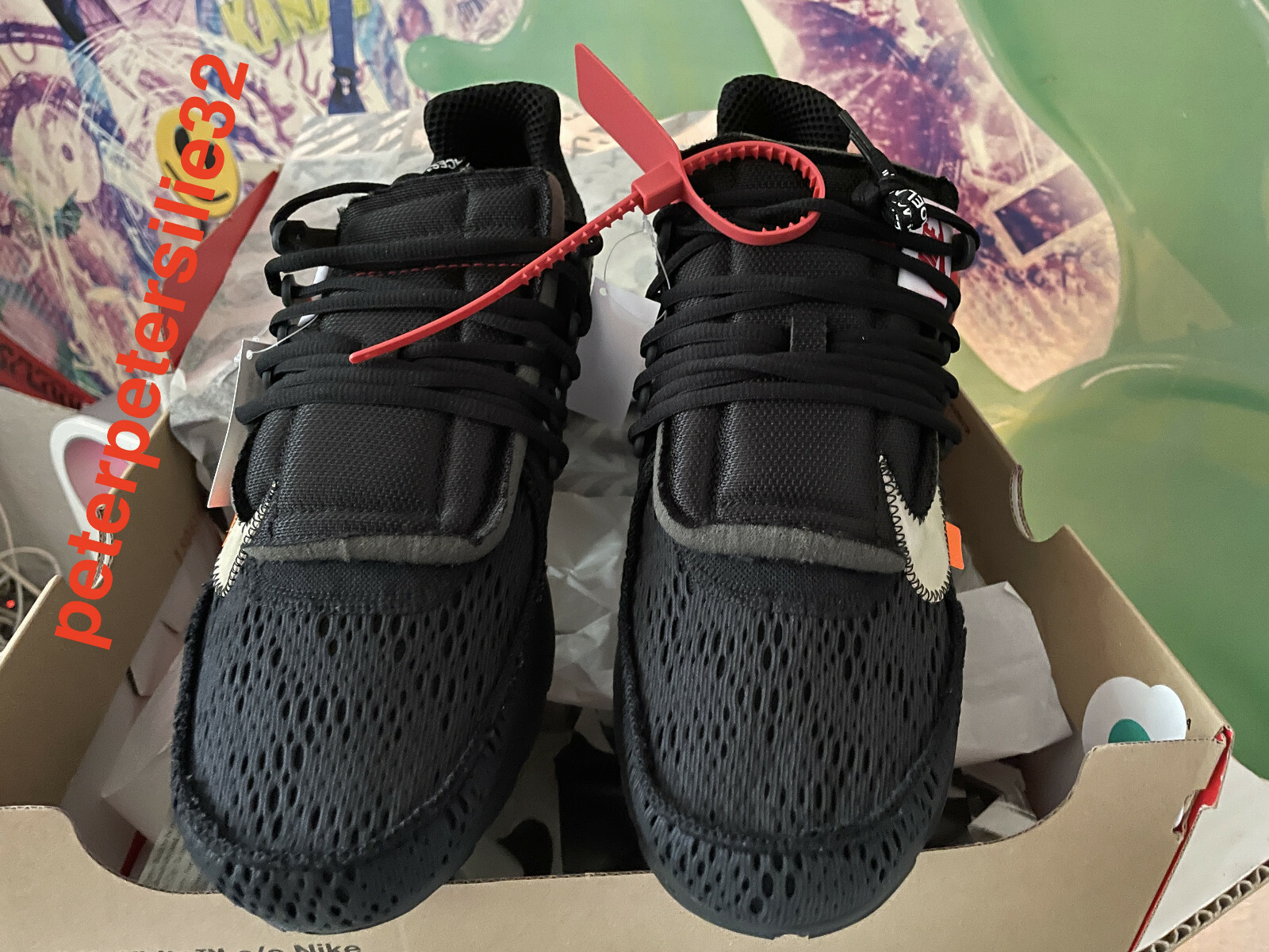 OFF WHITE X NIKE NUOVE Nike x Off bianche Presto The Ten nere 100% AUTENTICHE DS 10 10 EU46 US12 UK11