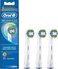 Oral B Precision Clean EB 20 Replacement Heads For Toothbrush 3 pc FREE SHIPPING