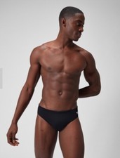 Speedo Men's Eco Endurance+ 7cm Brief Swimming Trunks Swim Brief  Black