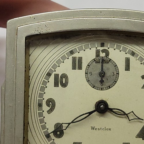 RARE Art Deco 1931-34 Westclox LaSalle Dura 61G #404 Alarm Clock-Works DURABLE - Picture 2 of 15