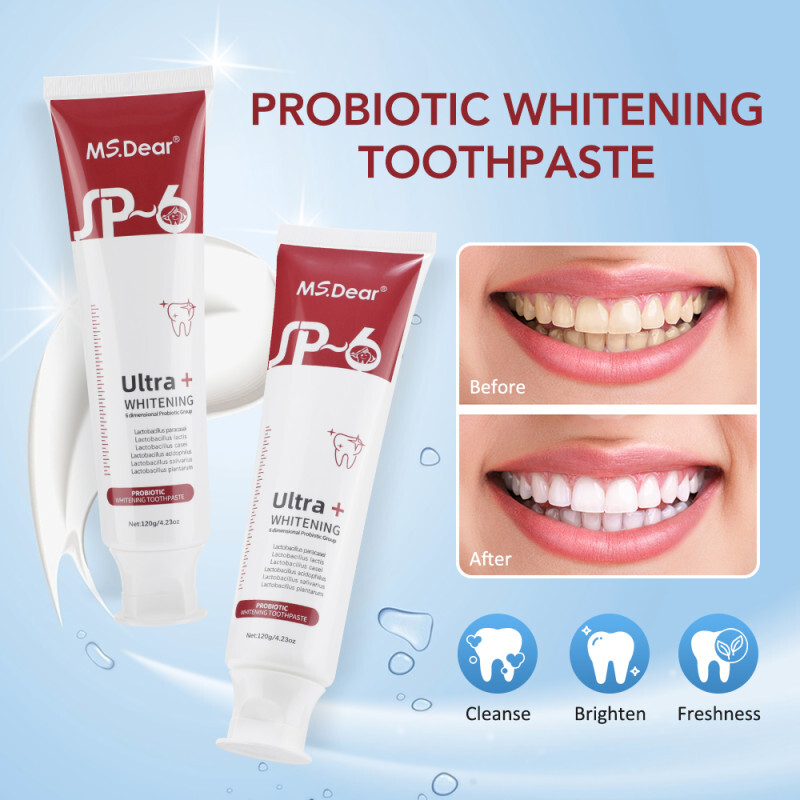 SP-6 Probiotic Whitening Toothpaste Refresh Mouth Brighten Remove Yellow Tooth