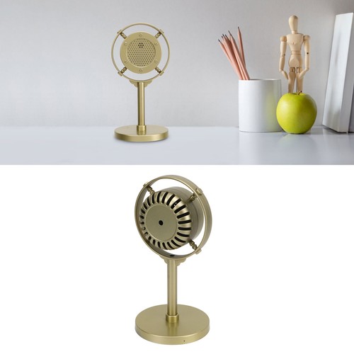 (Gold) Fake Microphone Model Retro Microphone Prop Classic Old Style For Fit - Picture 11 of 23