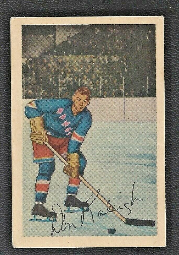 Bones Raleigh #99 Hockey Cards 1952 Parkhurst trading card — raw and PSA graded price guide