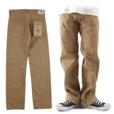 ★GLOWNY★BONES DENIM PANTS (KHAKI BROWN)★正規品/直送料込 Jeans 3.0, Light Brown – Colbo