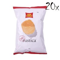 20X San Carlo Rustica Chips Patatine Kartoffelchips Gesalzen 50G Kartoffel Chips