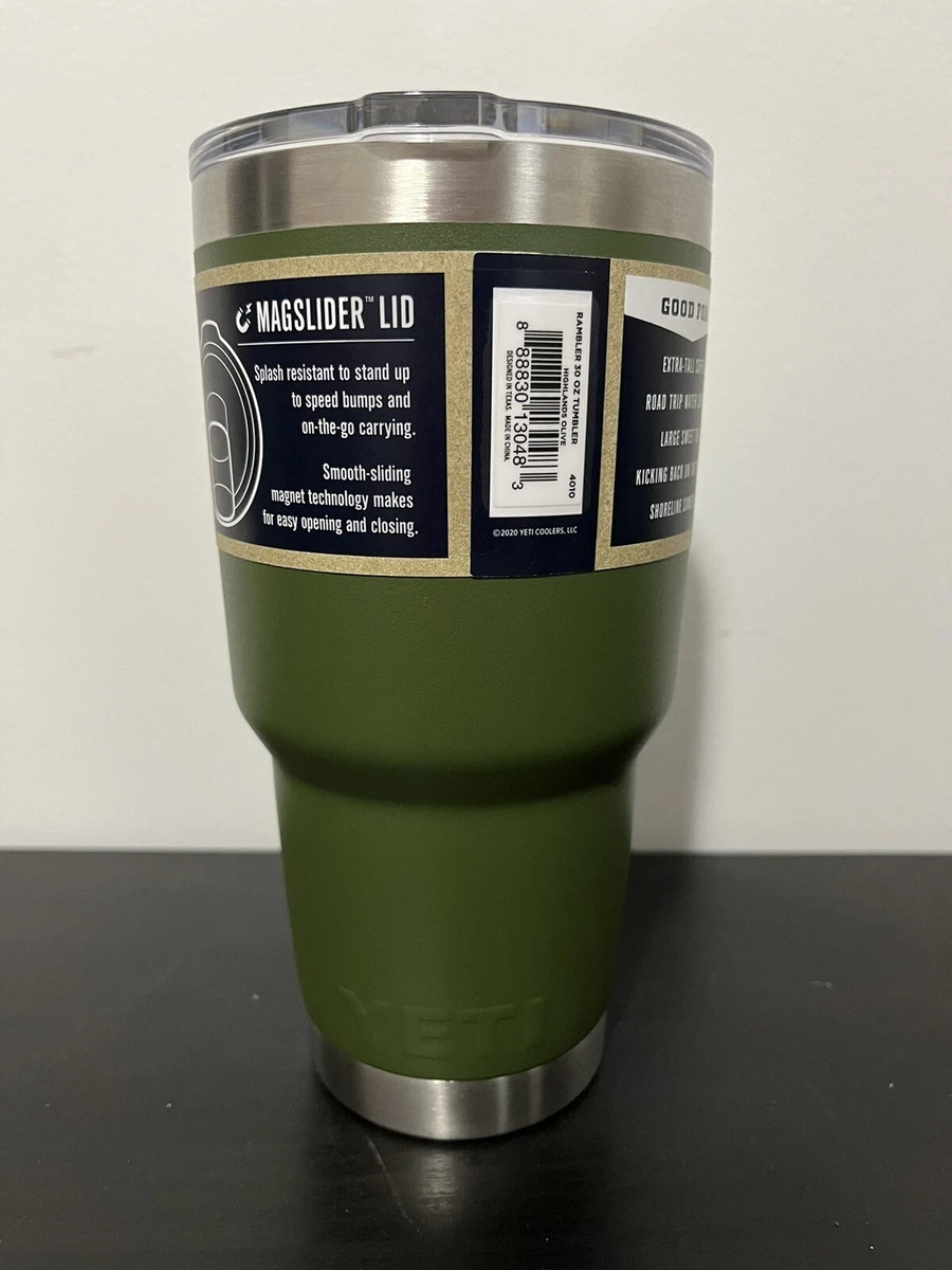 YETI Rambler 30 oz. Insulated Tumbler Highlands Olive with Magslider Lid