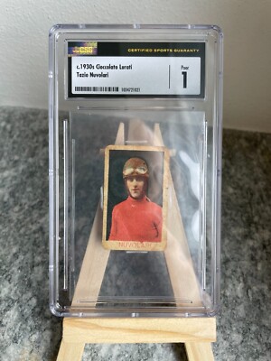 TAZIO NUVOLARI 1930 NEW ORIGINAL STICKER MINT GRADATE F1 LURATI GRADE