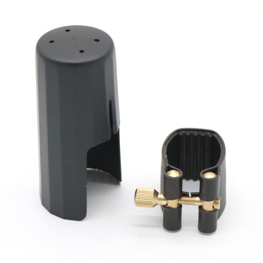 Premium Leather Ligature with Plastic Cap for Standard Saxophone Mouthpieces