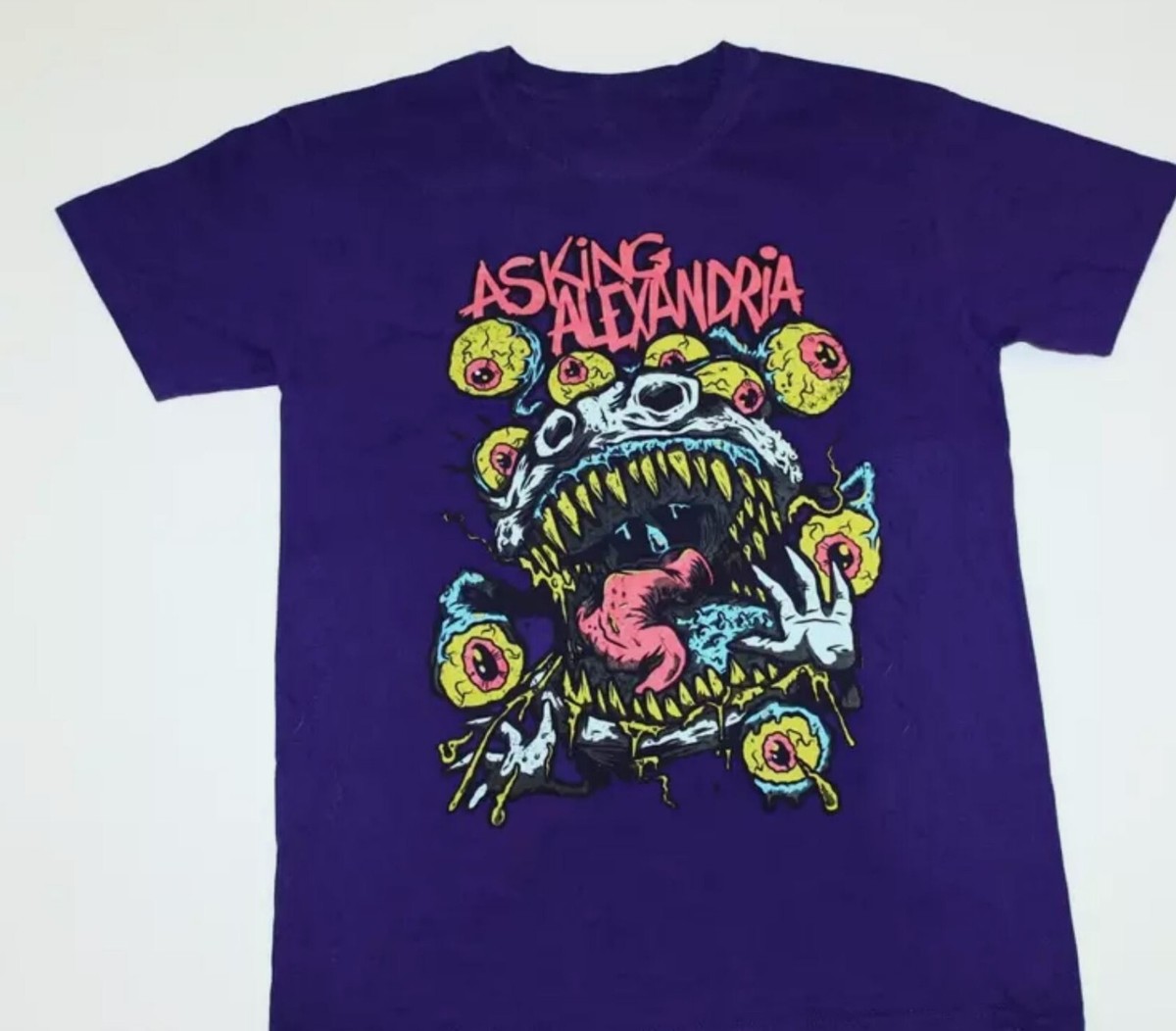 Asking Alexandria Album Men T-shirt Purple Cotton All Sizes S to