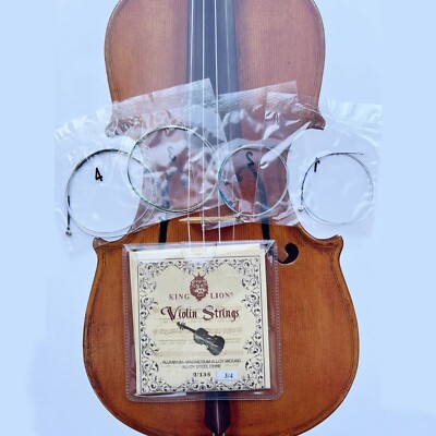 3/4Violin Strings Set Replacement E,A,D,G Aluminum Magnesium Fiddle String