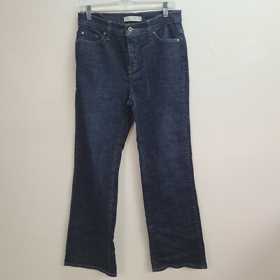 Levis 512 Perfectly Slimming Jeans Women 10 Medium Blue Dark Wash Denim Bootcut