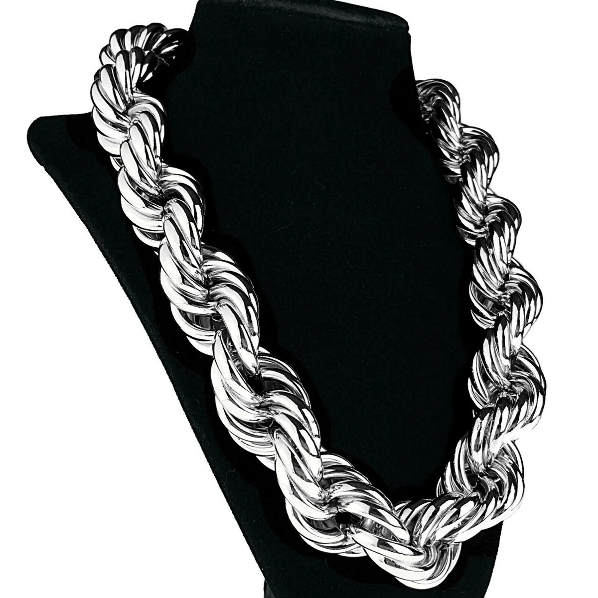Silver dookie rope chain discount