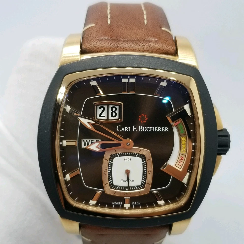 Reserva de marcha Carl F Bucherer Patravi Evotec oro 18 quilates 00.10627.15.93.01  Foto 2 de 4