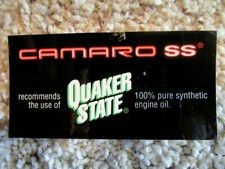 1992-2002 Camaro Ss Factory Original Slp Quaker State Recommendation Label 1992-2002 Camaro Ss Factory Original Slp Quaker State Recommendation Label