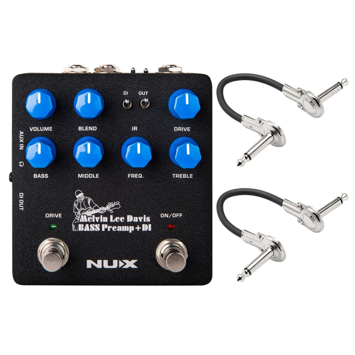 ベース NUX MLD Bass Preamp + DI NBP-5 New NUX NBP-5 Melvin Lee Davis Bass Preamp & DI Guitar