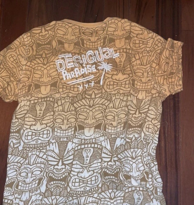 Boy's Desigual T Shirt Tee Size 13/14 Orange - Image 3 of 3