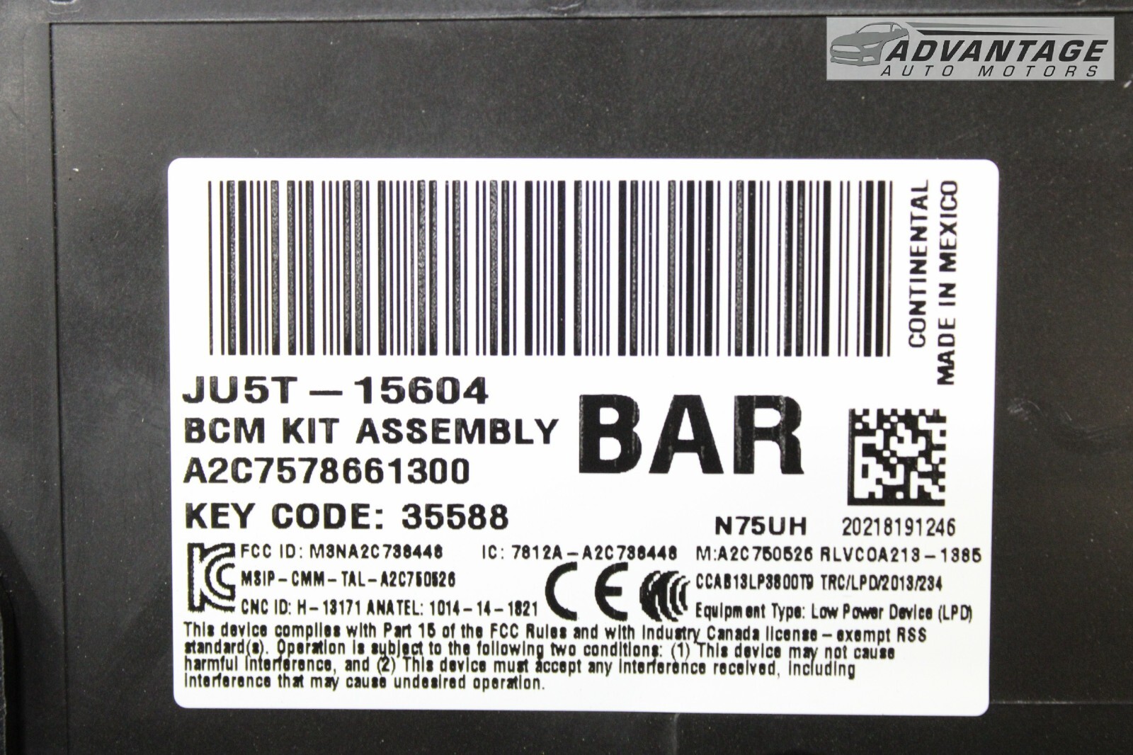 2019-2021 FORD EDGE CABIN JUNCTION BLOCK BCM RELAY FUSE BOX CONTROL MODULE OEM