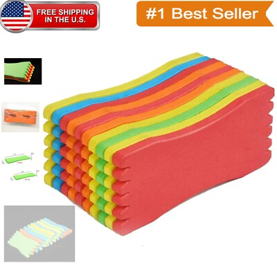 Durable Multicolor EVA Foam Fishing Line Holders - 10pcs for Organizing Rigs