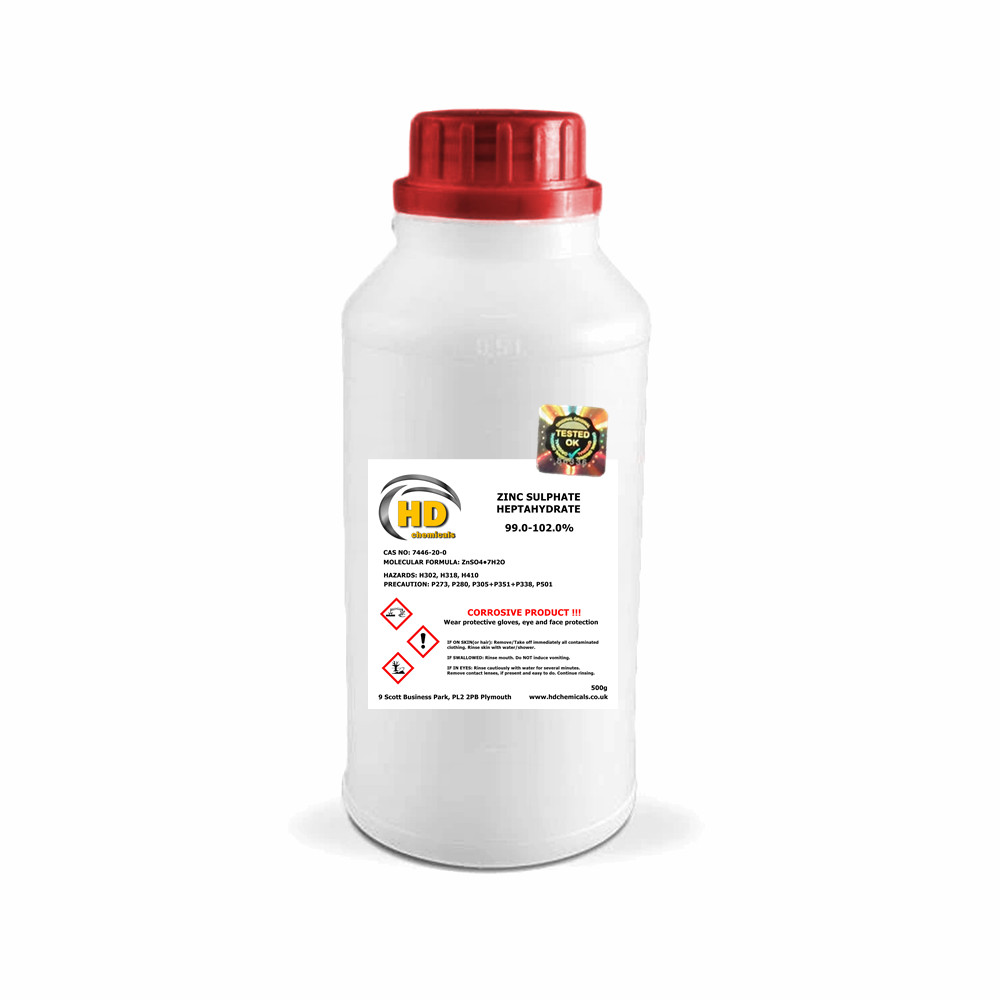 500g Zinc Sulphate Heptahydrate - 99%-102% FREE P&P UK Seller  High Quality