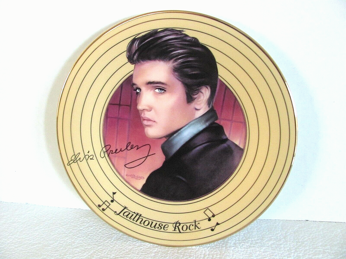 Elvis Presley Jailhouse Rock Collector's Plate 1996 Bradford