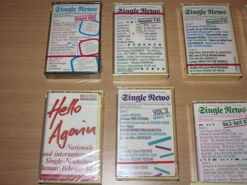 8 x PROMO SAMPLER MC KASSETTEN / EMI SINGLE NEWS in NEU SEALED - Picture 2 of 4