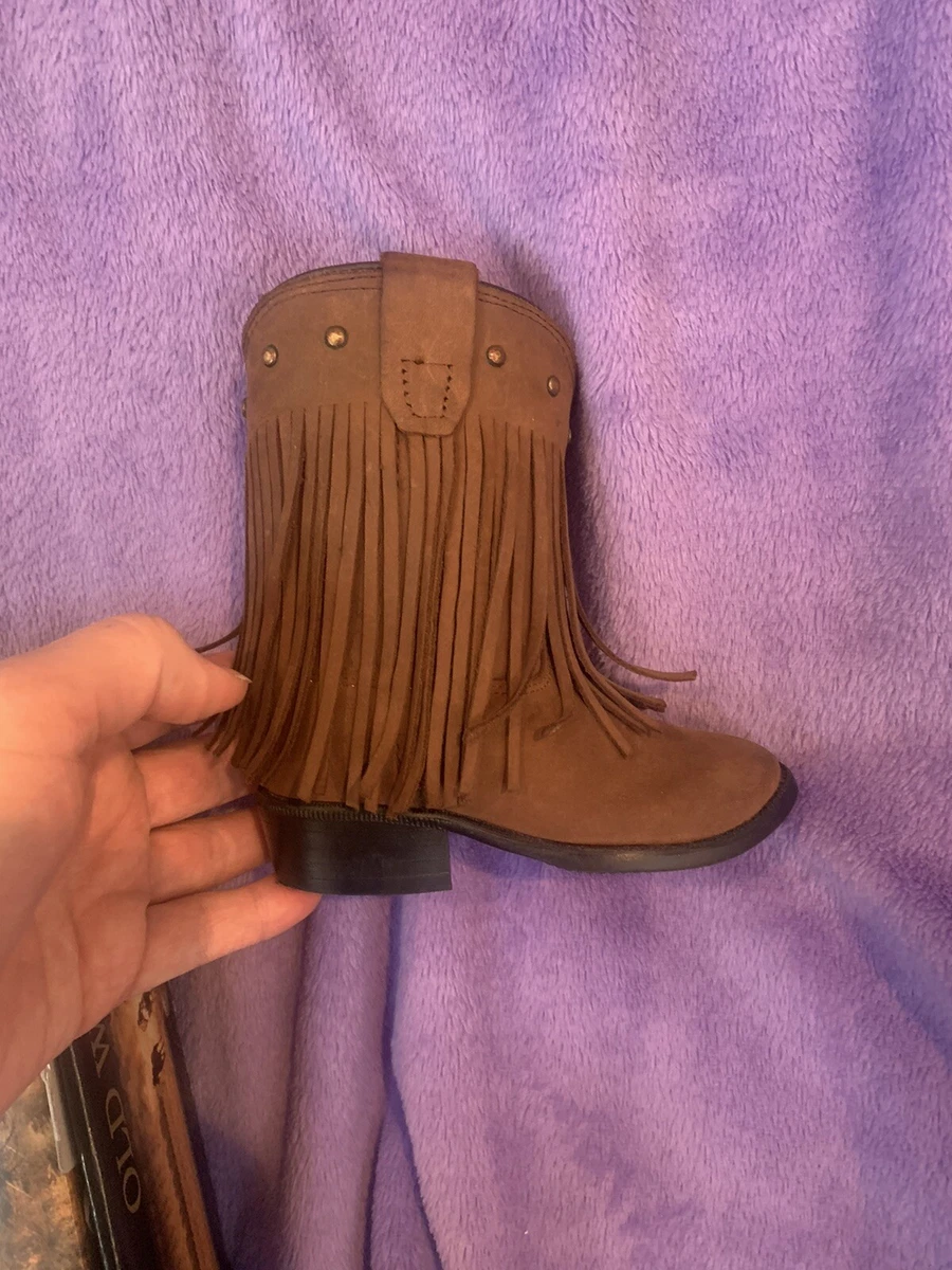 Toddler fringe cowboy clearance boots