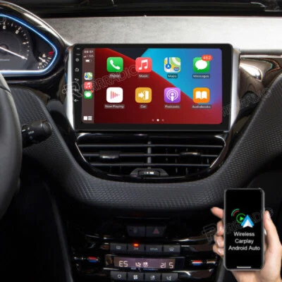 RRRRADIO Radio Coche Peugeot 208/2008 2012-2018 10.1" Android 15 GPS Navi WIFI CarPlay
