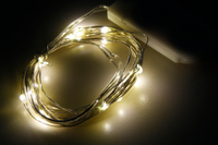 Draht - Lichterkette FüR Weihnachten - 20Leds - Led - Warmweiß - Mit Batterie