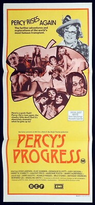 PERCY'S PROGRESS Original Daybill Movie Poster Barry Humprhies Dame Edna