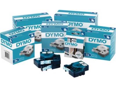 5er PACK(Stk) DYMO S0720680 Schriftband  Bandbreite 9 mm Bandlänge 7 m Standard